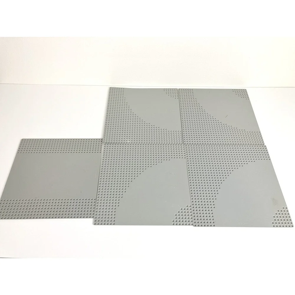 Lego Road Baseplates Curved And Straight Gray Vintage - Picture 6 of 6